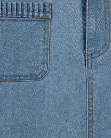 Vibe Stitch Pocket Trim Denim Skirt