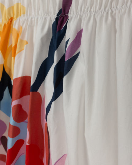 Minimal Big Floral Waisted Dress