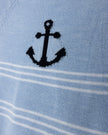 One Child Striped Anchor Knit Set