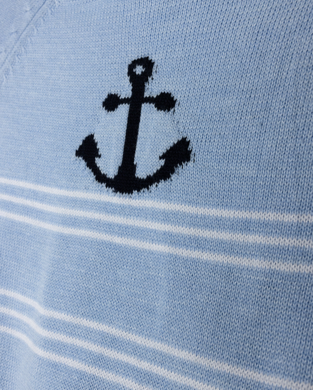 One Child Striped Anchor Knit Set