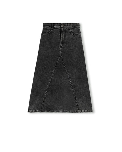 Vibe Pocket V Seam Denim Skirt