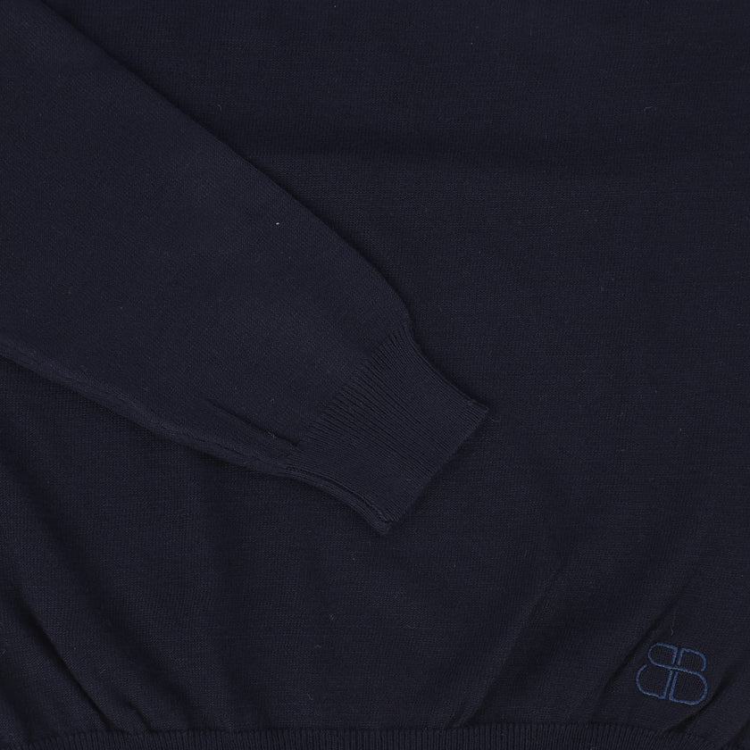 Knit Emblem Crew Sweater