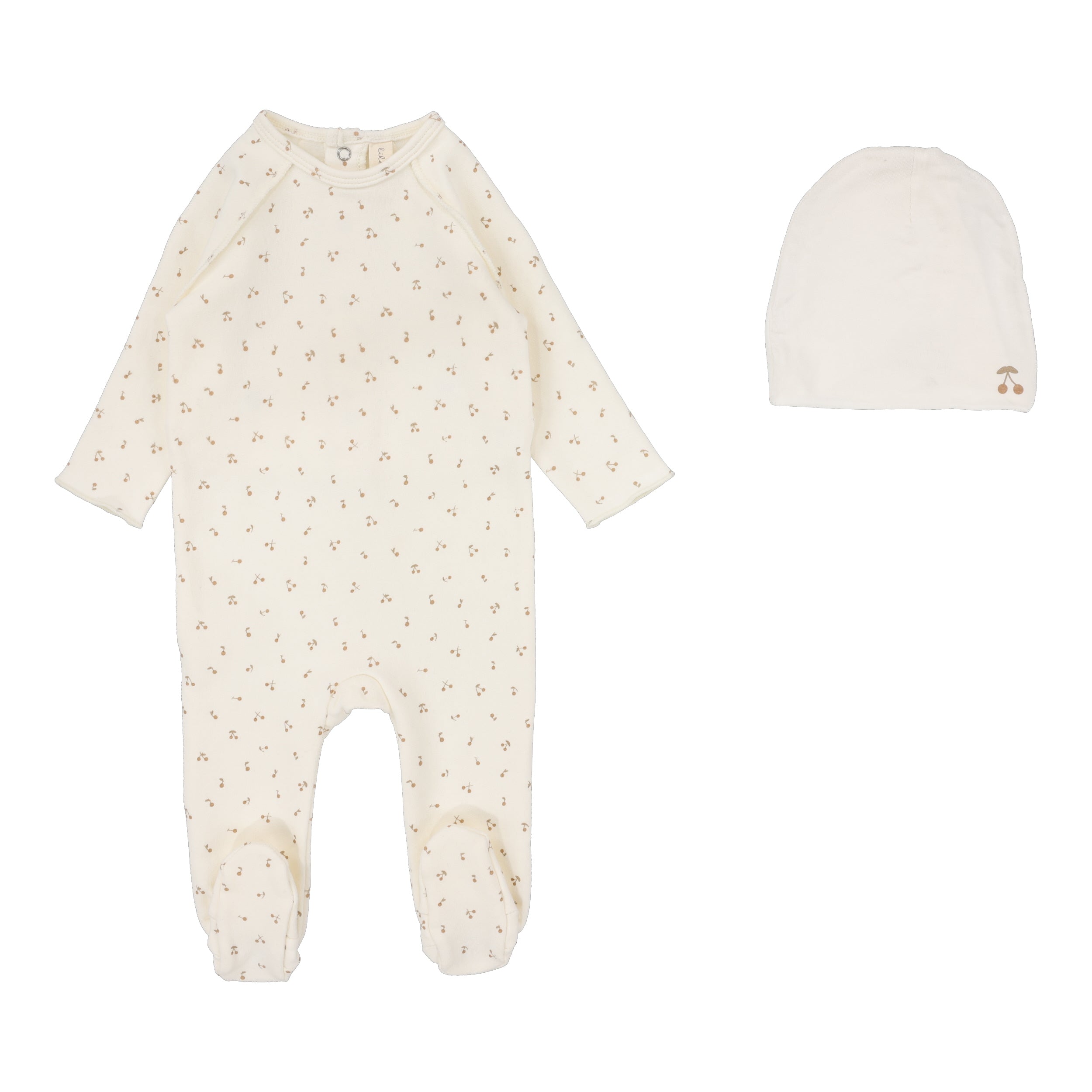 Cherry Print Footie Set