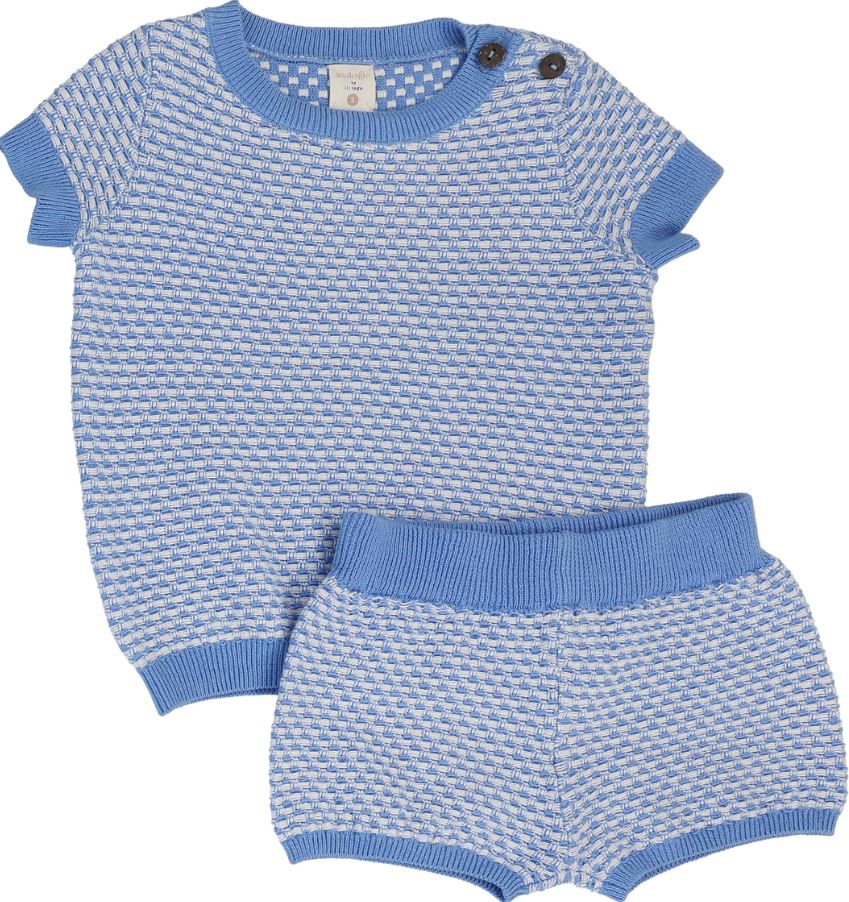 Lil Legs Multi Knit Crewneck Set