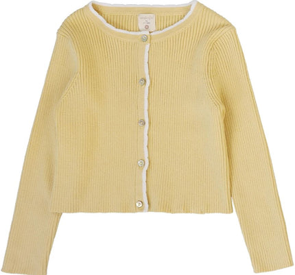 Lil Legs Scallop Rib Cardigan