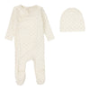 Dotty Knit Footie Set