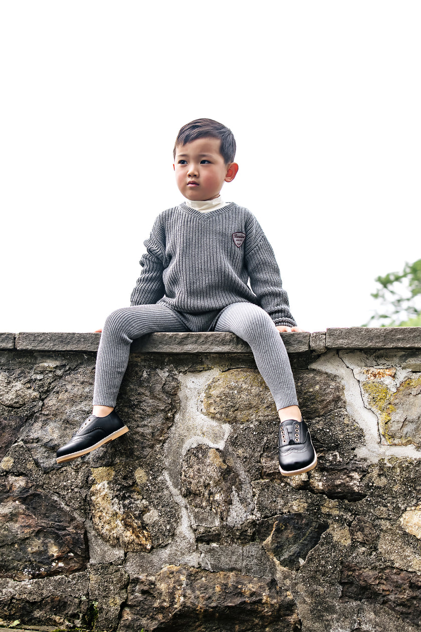 Knit V-Neck Toddler Set