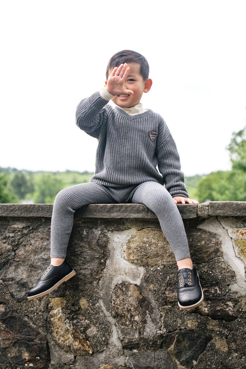 Knit V-Neck Toddler Set