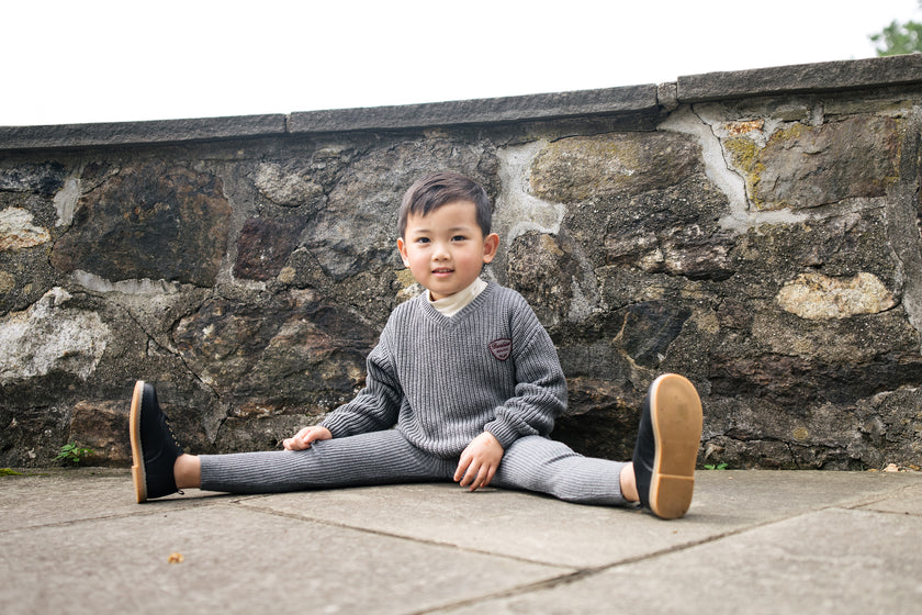 Knit V-Neck Toddler Set