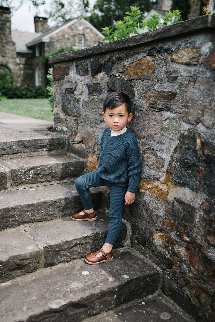 Knit V-Neck Toddler Set