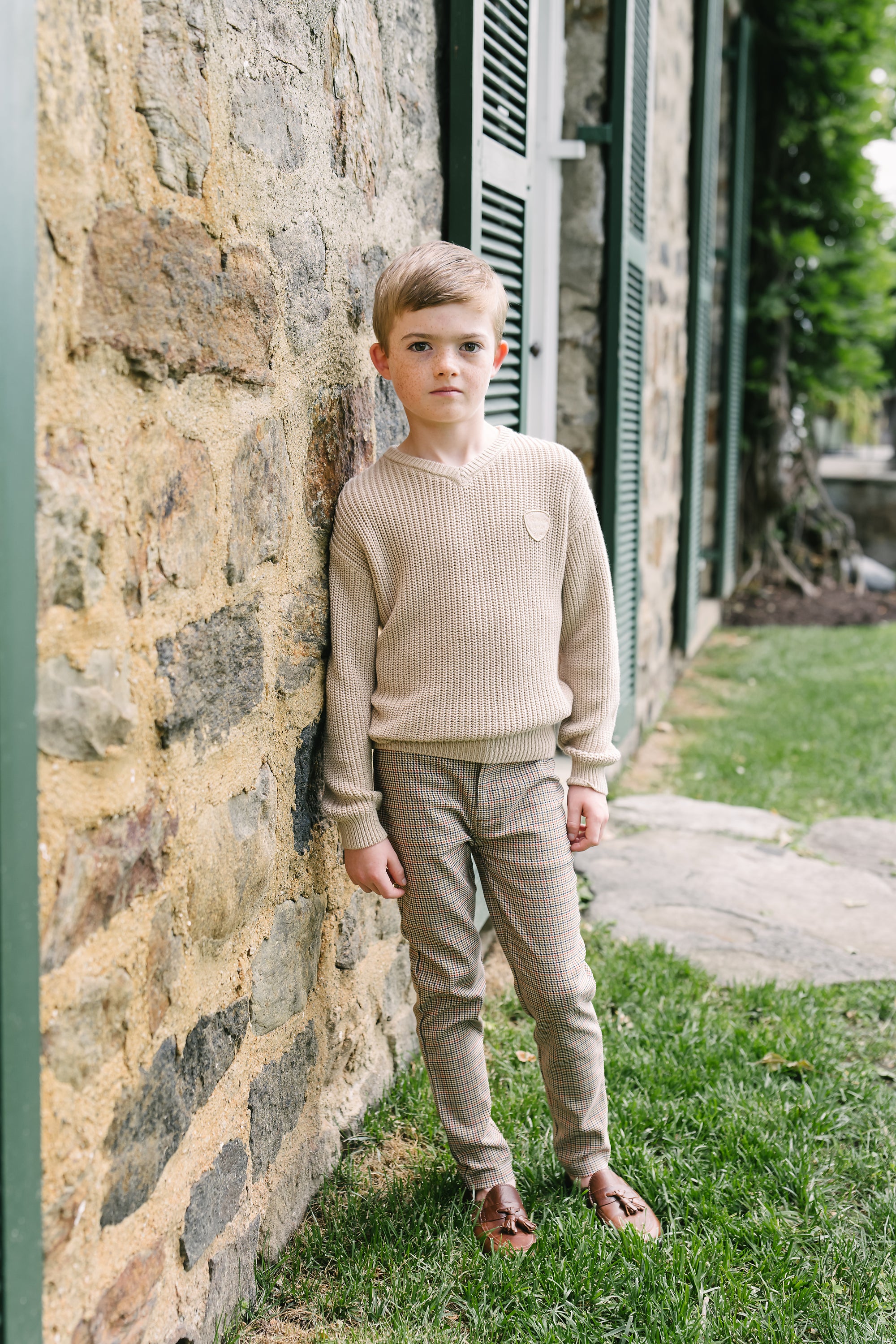 Knit V-Neck Sweater