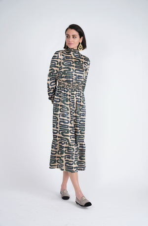 Dress w Smocking on Shoulders