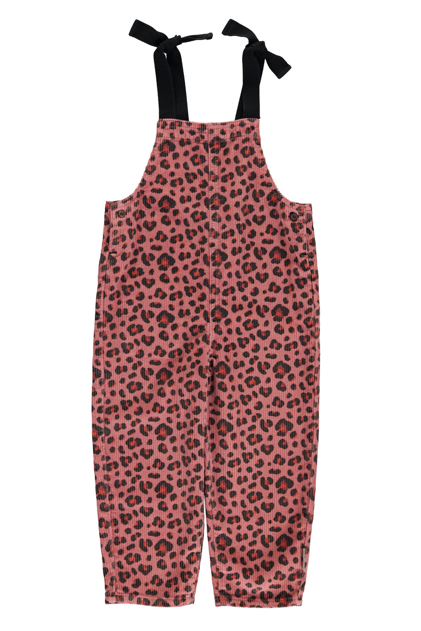 Pink Animal Print Dungarees