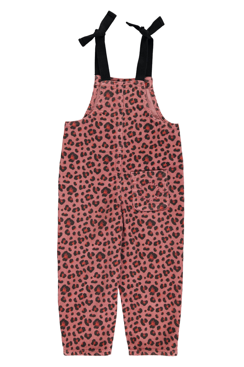 Pink Animal Print Dungarees