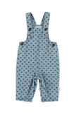 Washed Denim w/ Black Hearts Dungarees