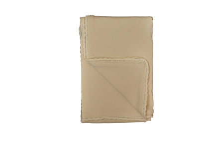 Embroidered Vintage Ruffle Blanket