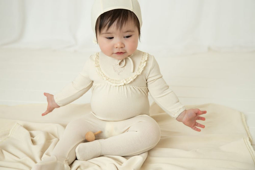 Embroidered Vintage Ruffle Blanket