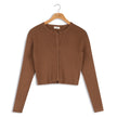 Point Ribbed Cardi