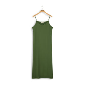 A-Line satin slip dress