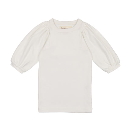 Baloon 3/4 sleeve Pointelle t-shirt