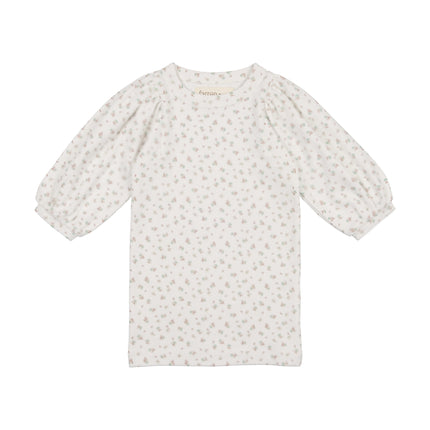 Baloon 3/4 sleeve Pointelle t-shirt