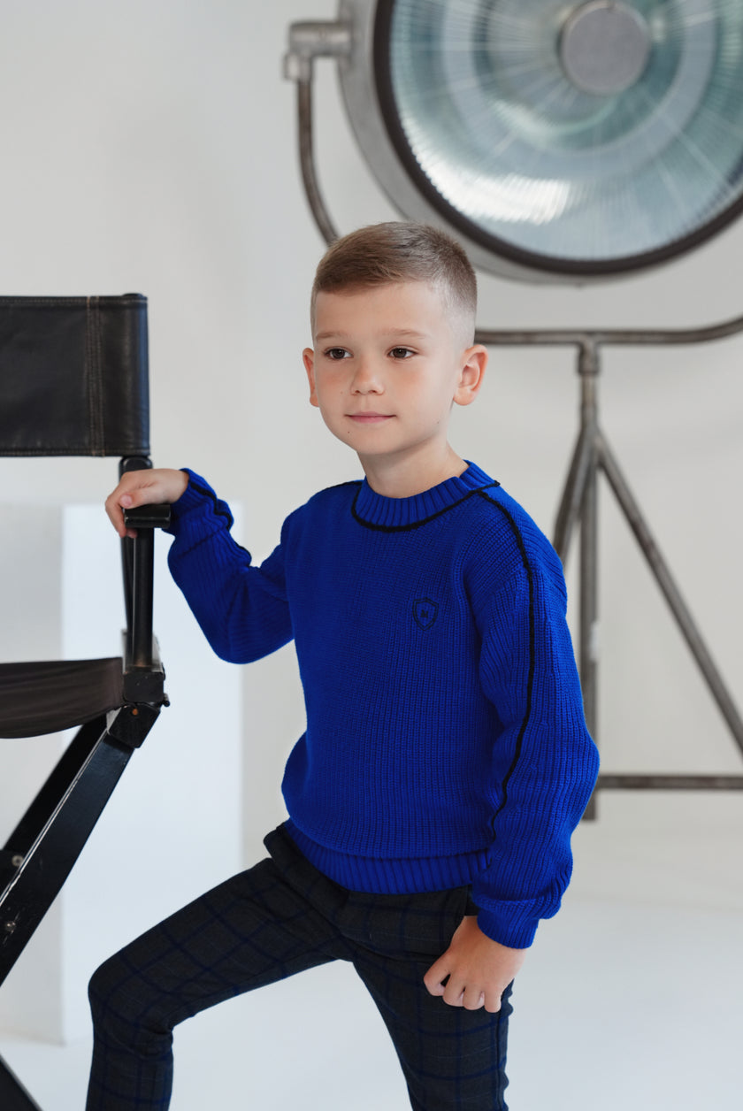 Rex Crewneck Piped Sweater