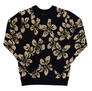 Floral Metallic Sweater