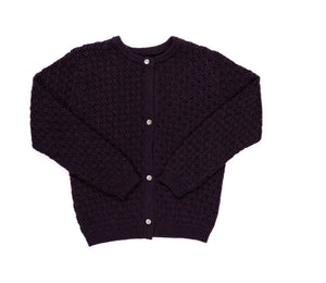 open knit cardigan