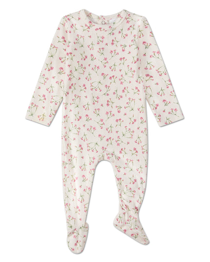 Full Bloom Floral Pointelle Footie