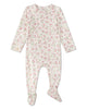 Full Bloom Floral Pointelle Footie