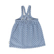 Washed Blue Denim Dress w/ Black Hearts