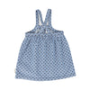Washed Blue Denim Dress w/ Black Hearts