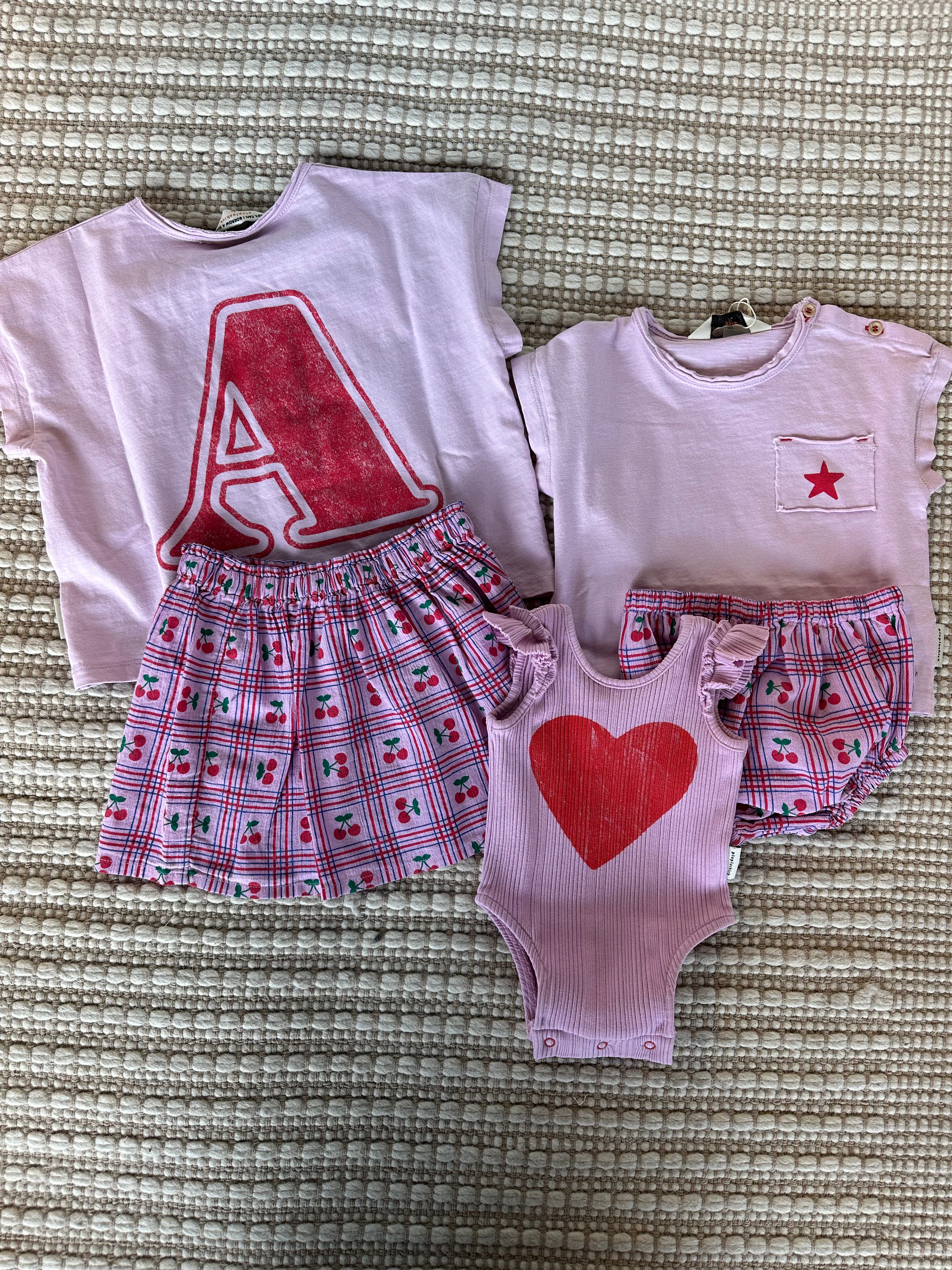 Piupiuchick Lilac Yellow With Cherries Baby Bloomers