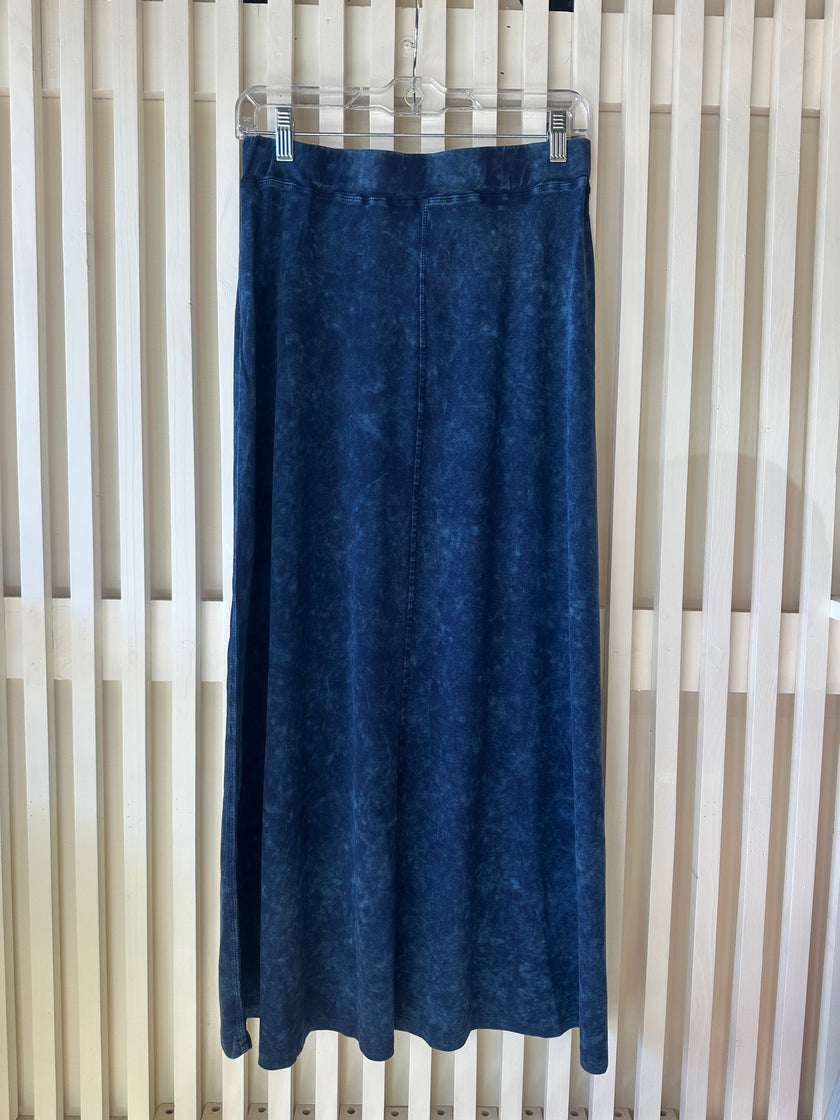 Mineral Wash A Line Maxi skirt