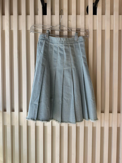 Stretch Denim Pleat