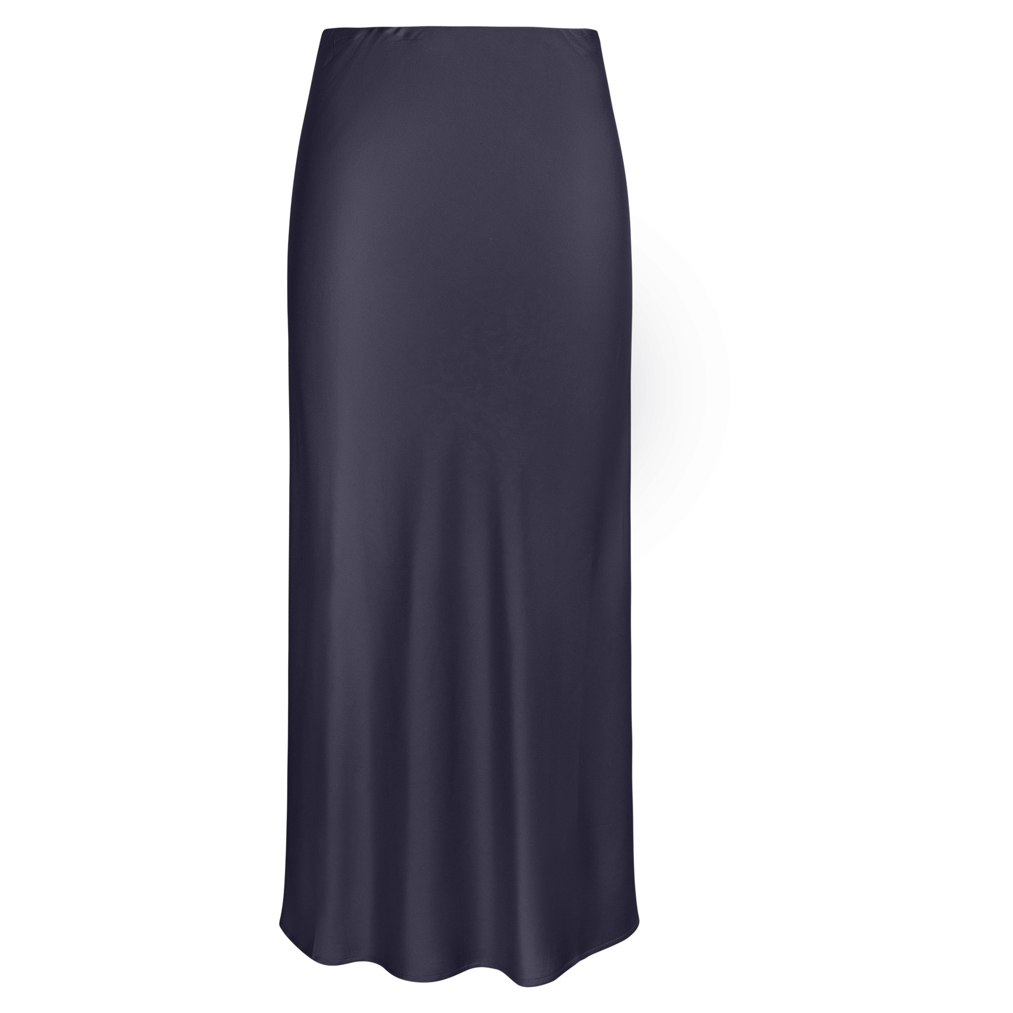 Point Satin Straight Skirt