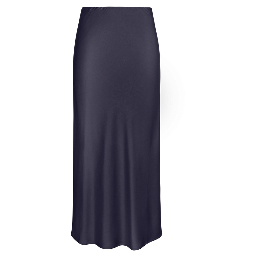 Point Satin Straight Skirt