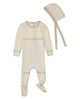 Gold Lurex 2 Pc Footie Set