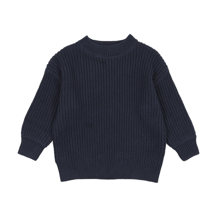 baby fisherman ribbed sweater