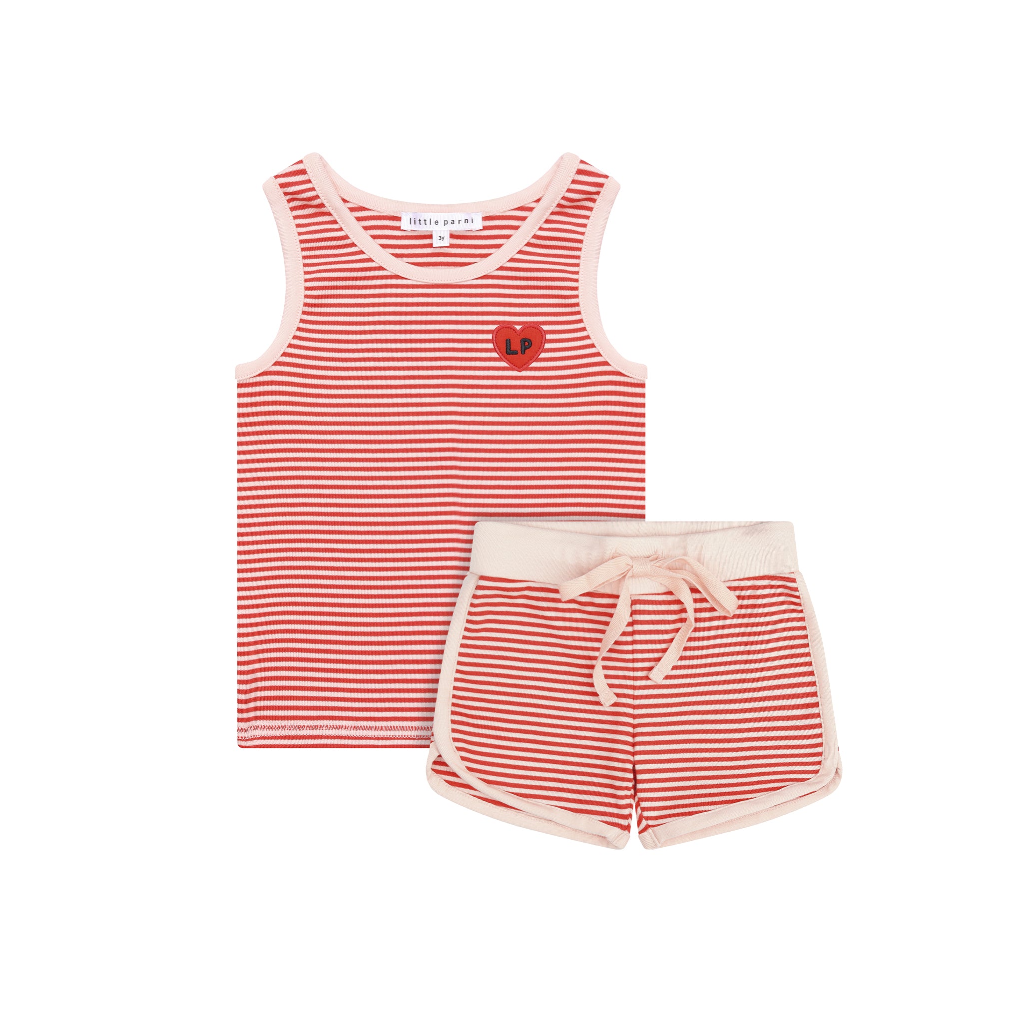Little Parni Striped Tank Set