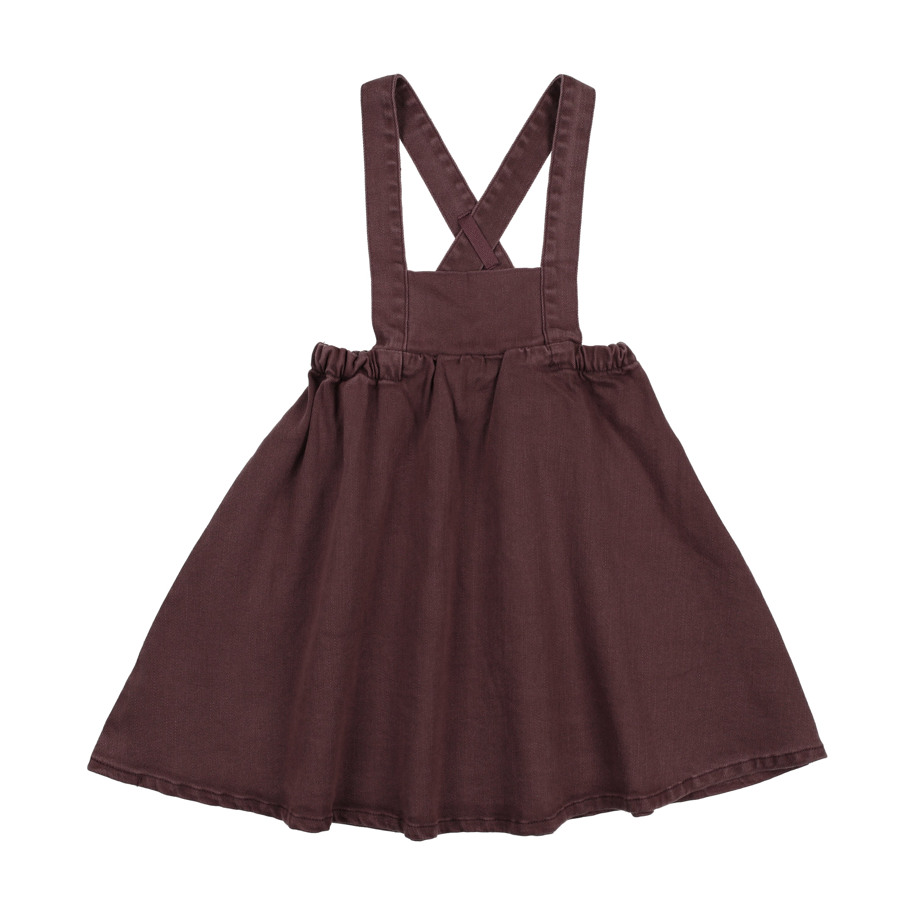 girls denim bib jumper