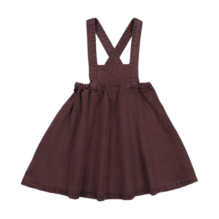 girls denim bib jumper
