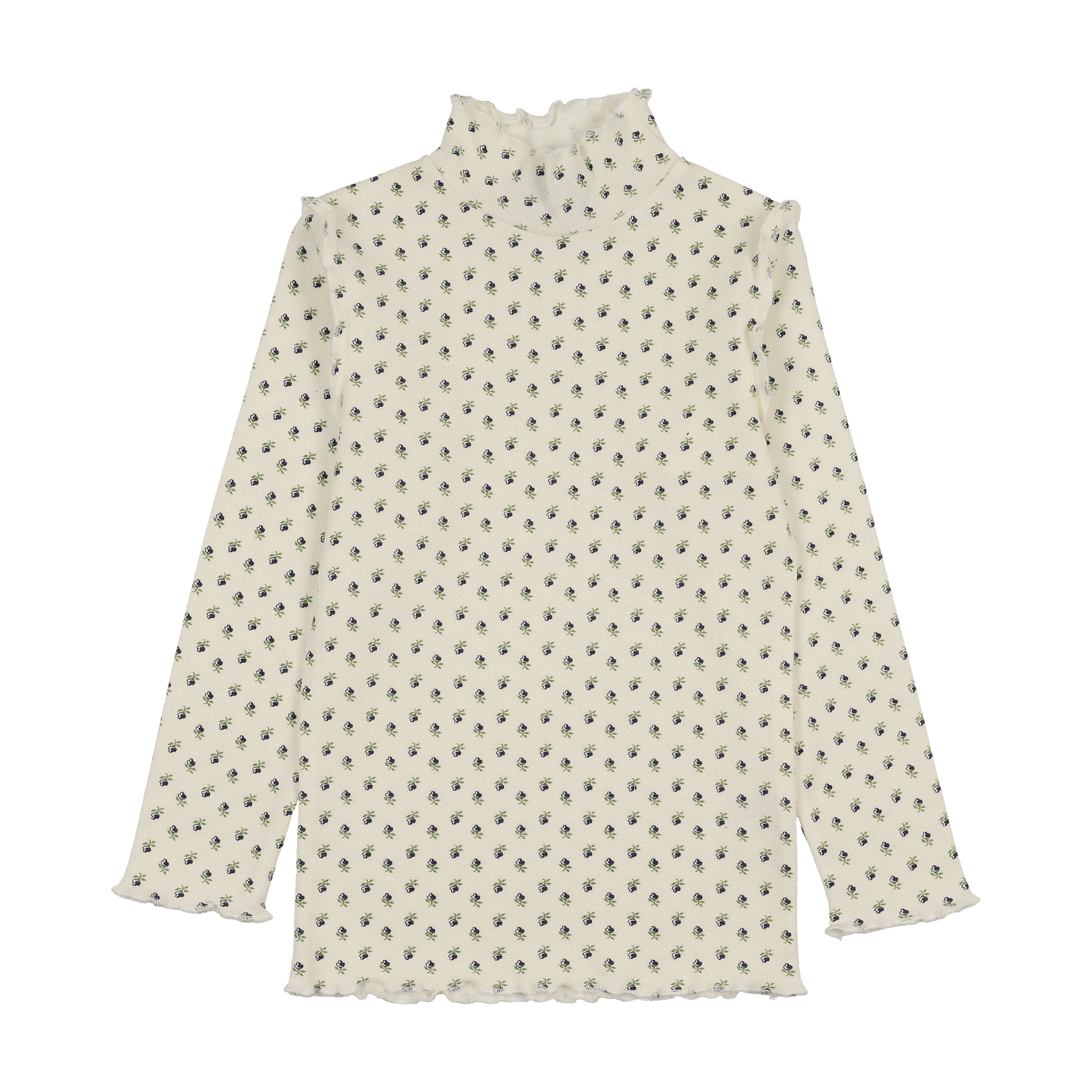 scalloped edge mockneck