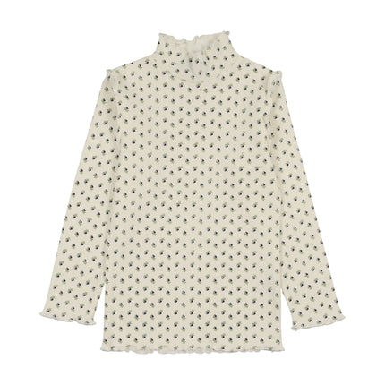 scalloped edge mockneck