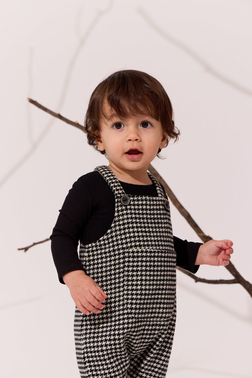 houndstooth overalls