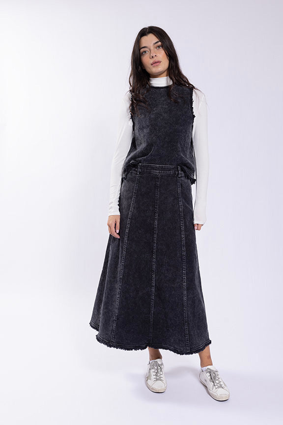 Fryed Edge Denim skirt