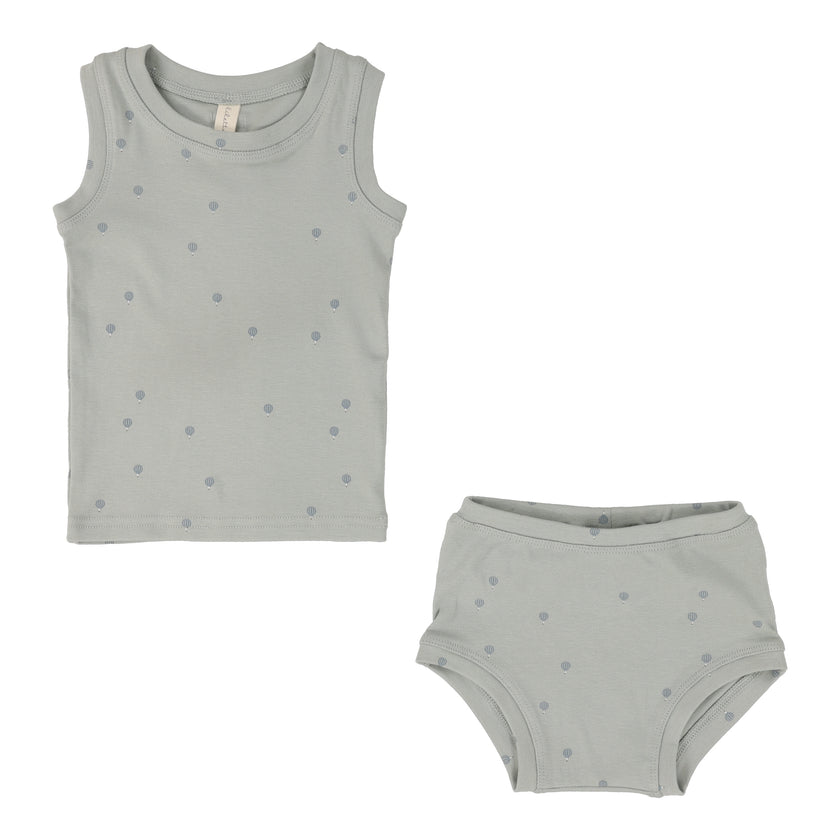 All over Hot Air Ballon Sleeveless Set