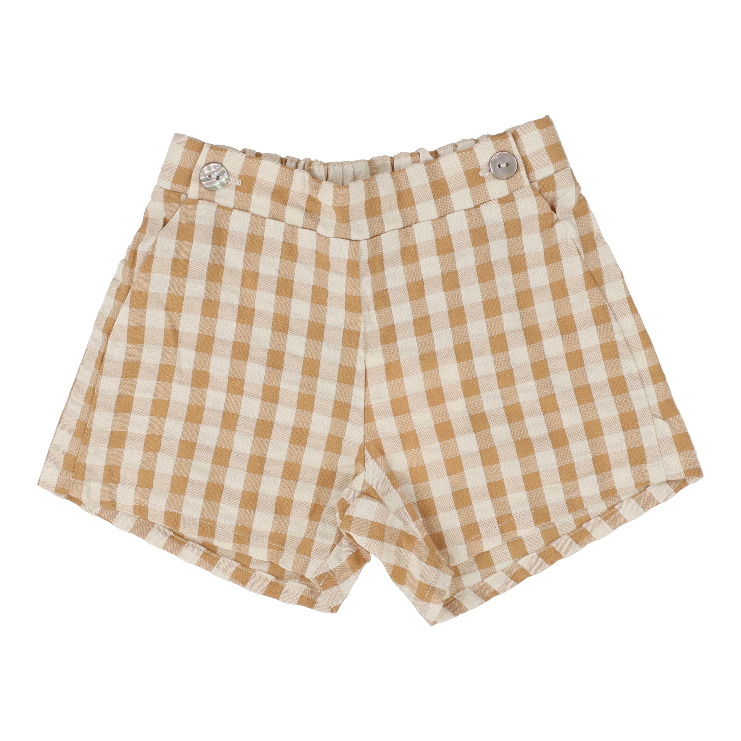 Gingham Pull On Shorts