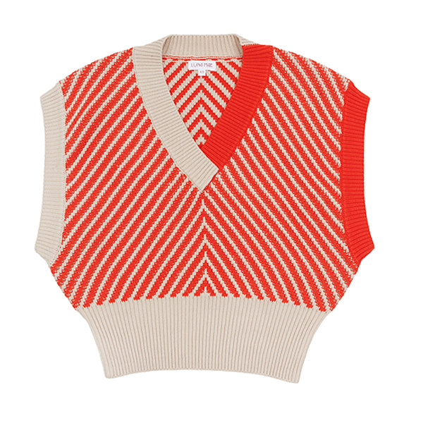 Lila Two Tone Knit Vest