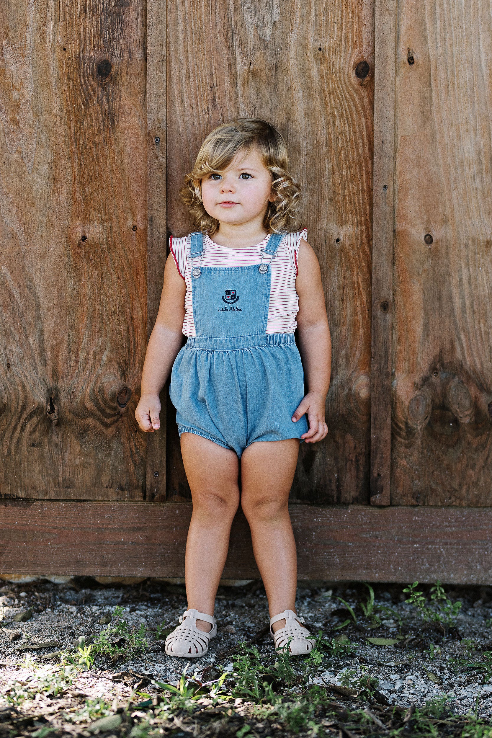 Lil Legs Denim City Girls Romper